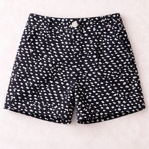 Ann Taylor Black and White Printed Shorts
